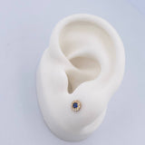 Topos Halo 0.75gr / Circones Blancos Azul  Oro Amarillo 18K $