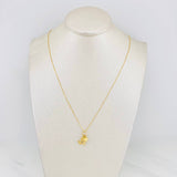Set Cadena Veneciana + Dije Tres Gracias / 1.75g / 50cm Oro Amarillo 18K