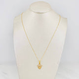 Set Cadena Veneciana + Dije Corona / 2.2g / 50cm Oro Amarillo 18K