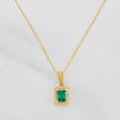 Set Cadena Veneciana + Dije Halo Cuadrado / 2.5g / 50cm Oro Amarillo 18K
