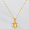 Set Cadena Aro Seguido + Dije Virgen Guadalupe / 2.7g / 45cm Oro Amarillo 18K
