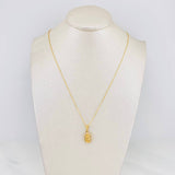Set Cadena Aro Seguido + Dije Virgen Guadalupe / 2.7g / 45cm Oro Amarillo 18K