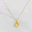 Set Cadena Aro Seguido + Dije Corazon Estelar / 2g / 45cm Oro Amarillo 18K