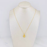Set Cadena Aro Seguido + Dije Corazon Estelar / 2g / 45cm Oro Amarillo 18K