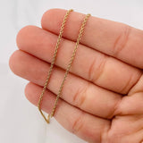 Set Cadena Aro Seguido + Dije Pato Bolsas Dinero / 5.45g / 50cm Oro Amarillo 18K