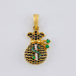 Dije Bolsa De Dinero 2.8 g / 2.5 cm Oro Amarillo 18K