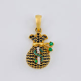 Dije Bolsa De Dinero 2.8 g / 2.5 cm Oro Amarillo 18K