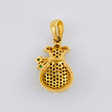 Dije Bolsa De Dinero 2.8 g / 2.5 cm Oro Amarillo 18K