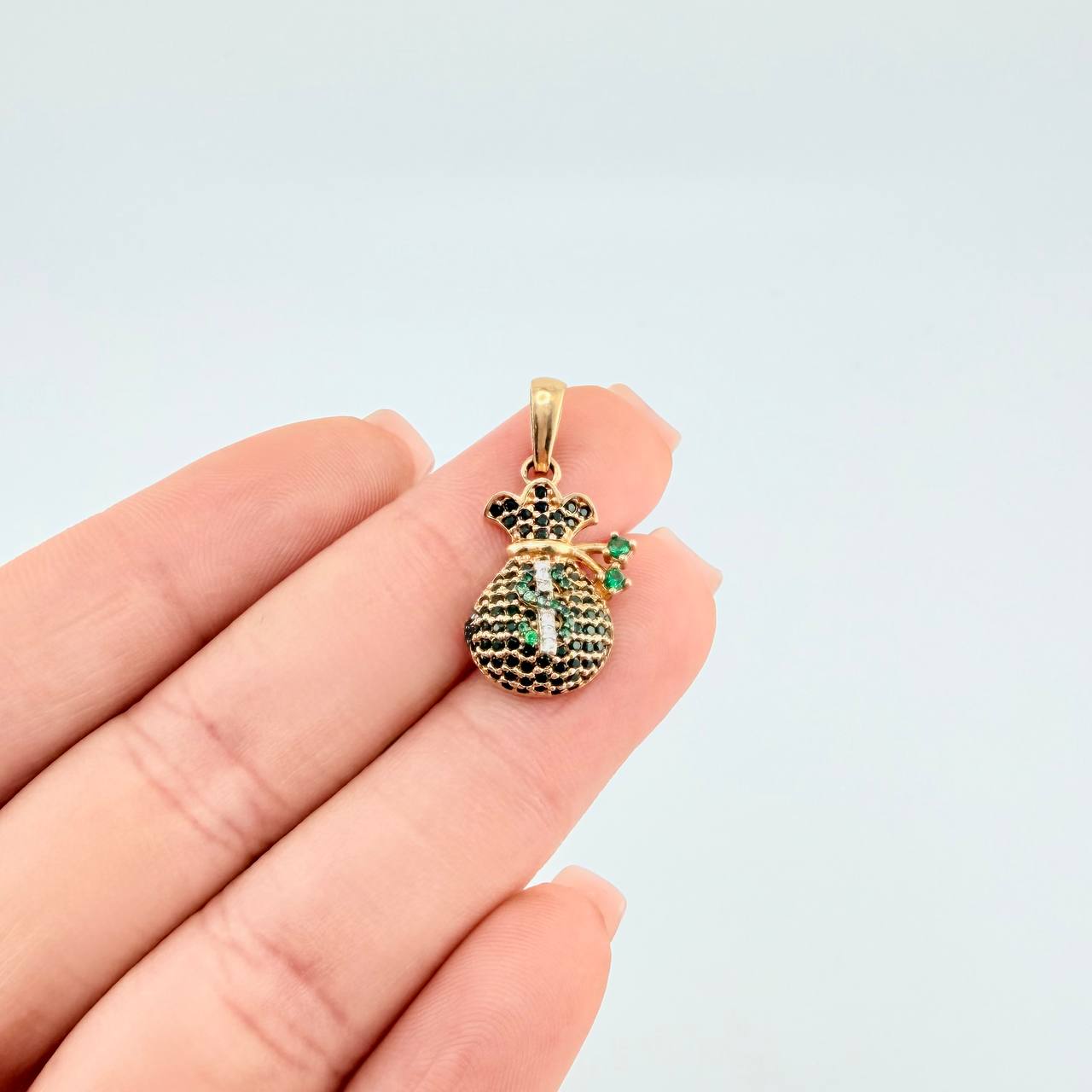 Dije Bolsa De Dinero 2.8 g / 2.5 cm Oro Amarillo 18K