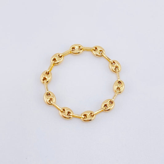Anillo Gc 0.65gr / T9 1/4- T9 / 3.35mm Oro Amarillo 18K ©