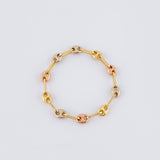Anillo Gc 0.65gr / T10 1/4 / 3.1mm Tres Oros 18K ©