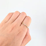 Anillo Gc 1.05gr / T15 1/4 - T15 / 4.3mm Tres Oros 18K