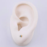 Topos Diamantes 7pts 0.7gr / 2mm Oro Amarillo 18K