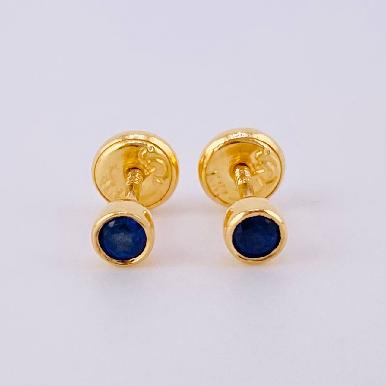 Topos Circulo Zafiros 26Pts0.9gr / 3.6mm Oro Amarillo 18K