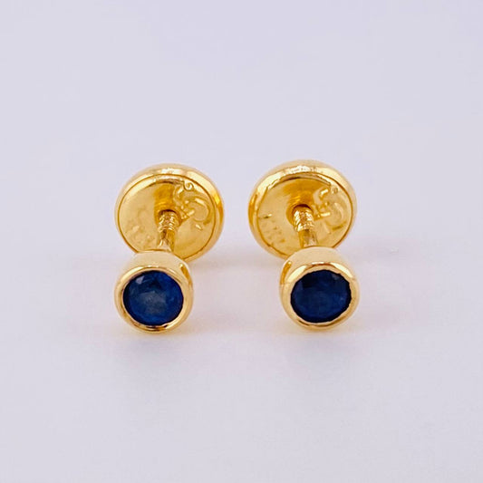 Topos Circulo Zafiros 26Pts0.9gr / 3.6mm Oro Amarillo 18K