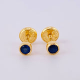 Topos Circulo Zafiros 26Pts0.9gr / 3.6mm Oro Amarillo 18K