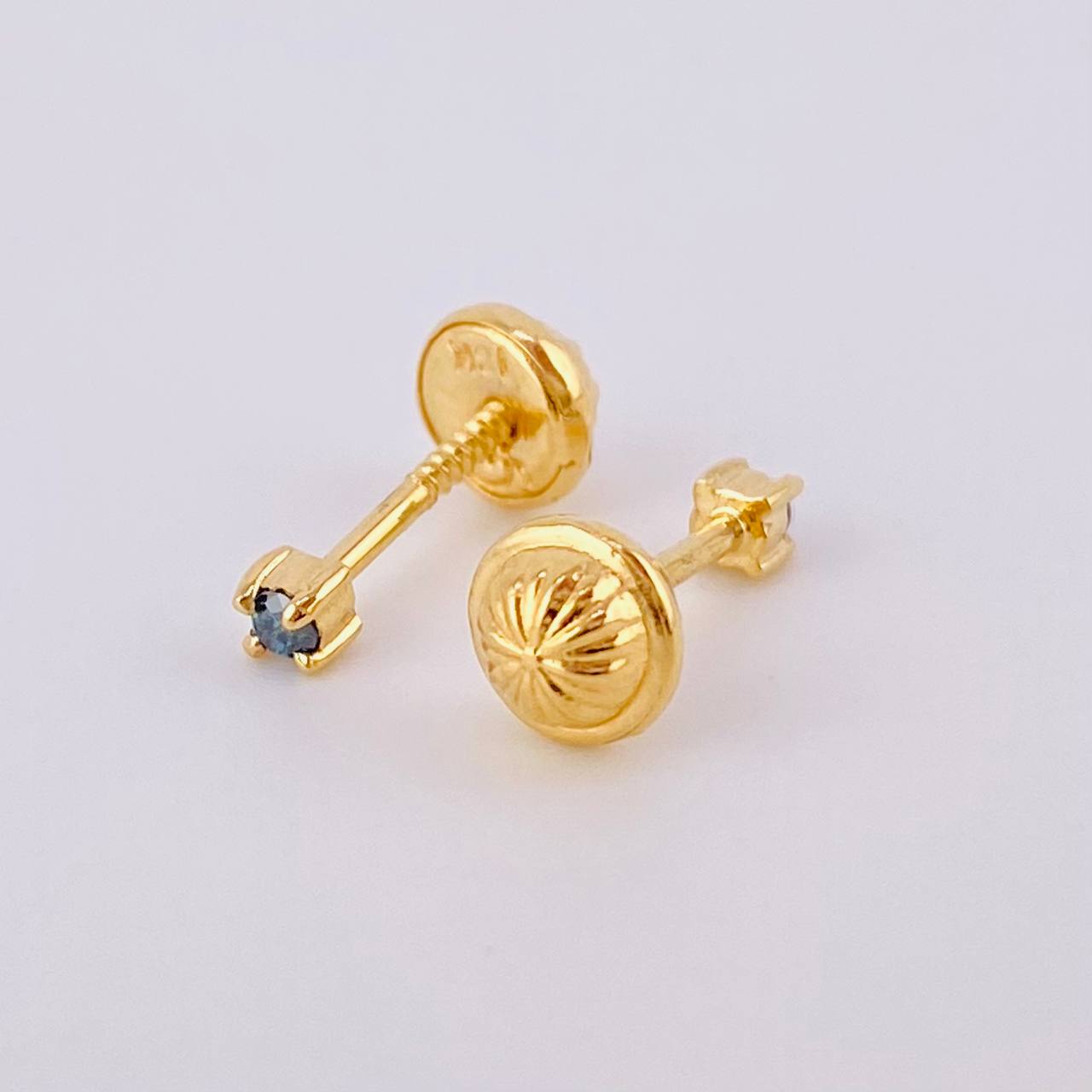 Topos Diamantes 7pts 0.7gr / 2mm Oro Amarillo 18K