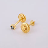 Topos Diamantes 7pts 0.7gr / 2mm Oro Amarillo 18K