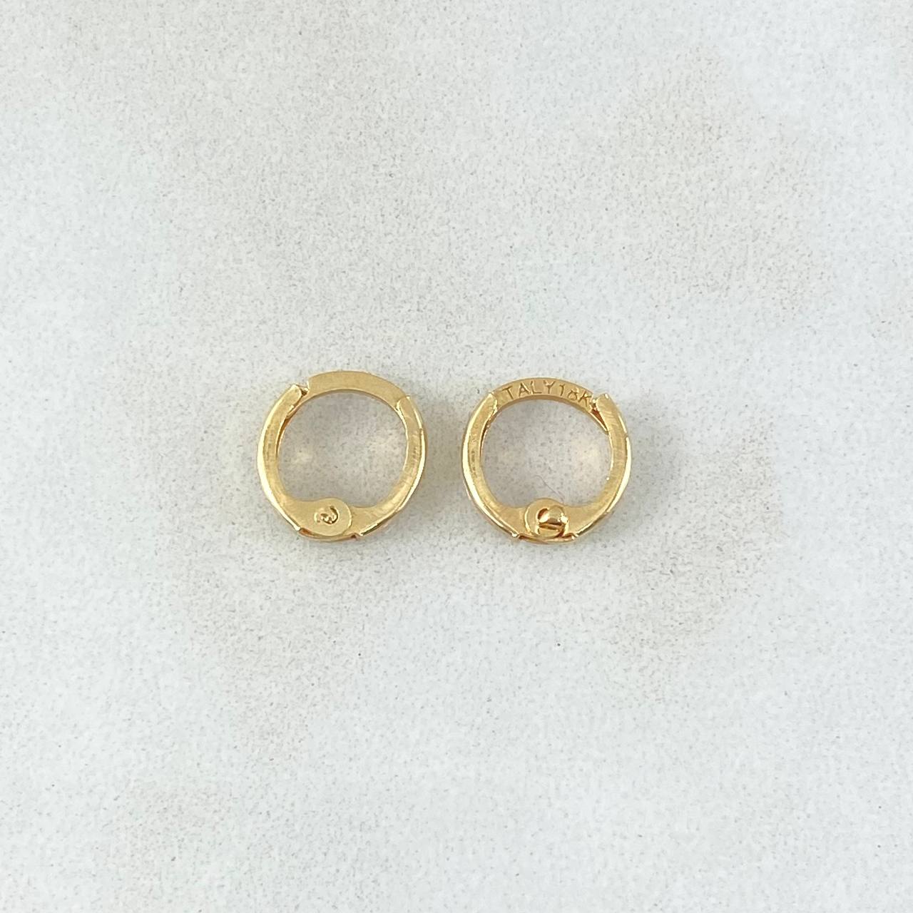 Candongas Carril 0.6gr / 0.8cm-Oro Amarillo 18K
