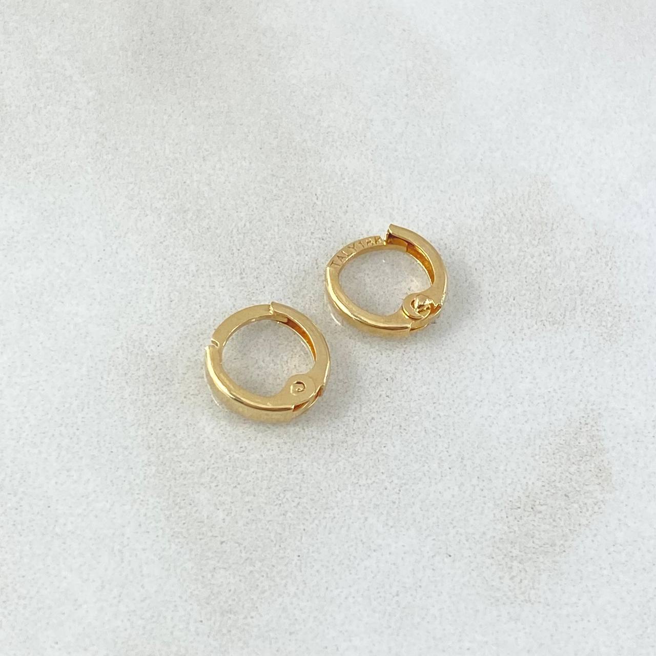 Candongas Carril 0.6gr / 0.8cm-Oro Amarillo 18K