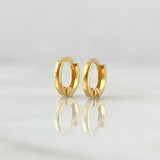 Candongas Carril 0.6gr / 0.8cm-Oro Amarillo 18K