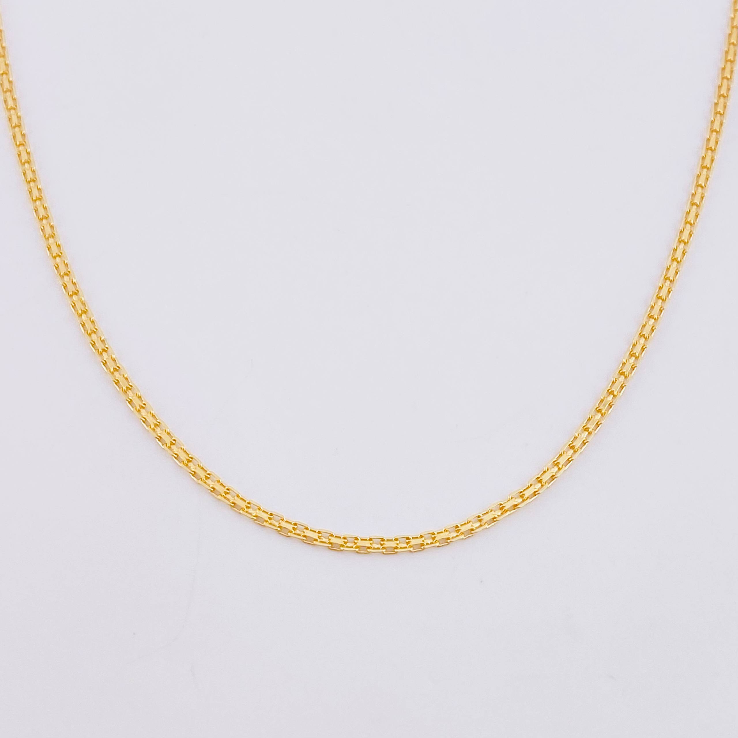 Cadena China 4g / 60cm / 1.6mm Oro Amarillo 18K