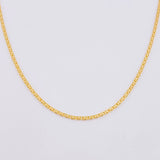 Cadena China 3g / 45cm / 2.15mm Oro Amarillo 18K