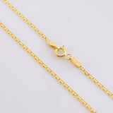 Cadena China 3.3g / 50cm / 1.6mm Oro Amarillo 18K