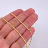 Cadena China 3g / 45.5cm / 2.15mm Oro Amarillo 18K
