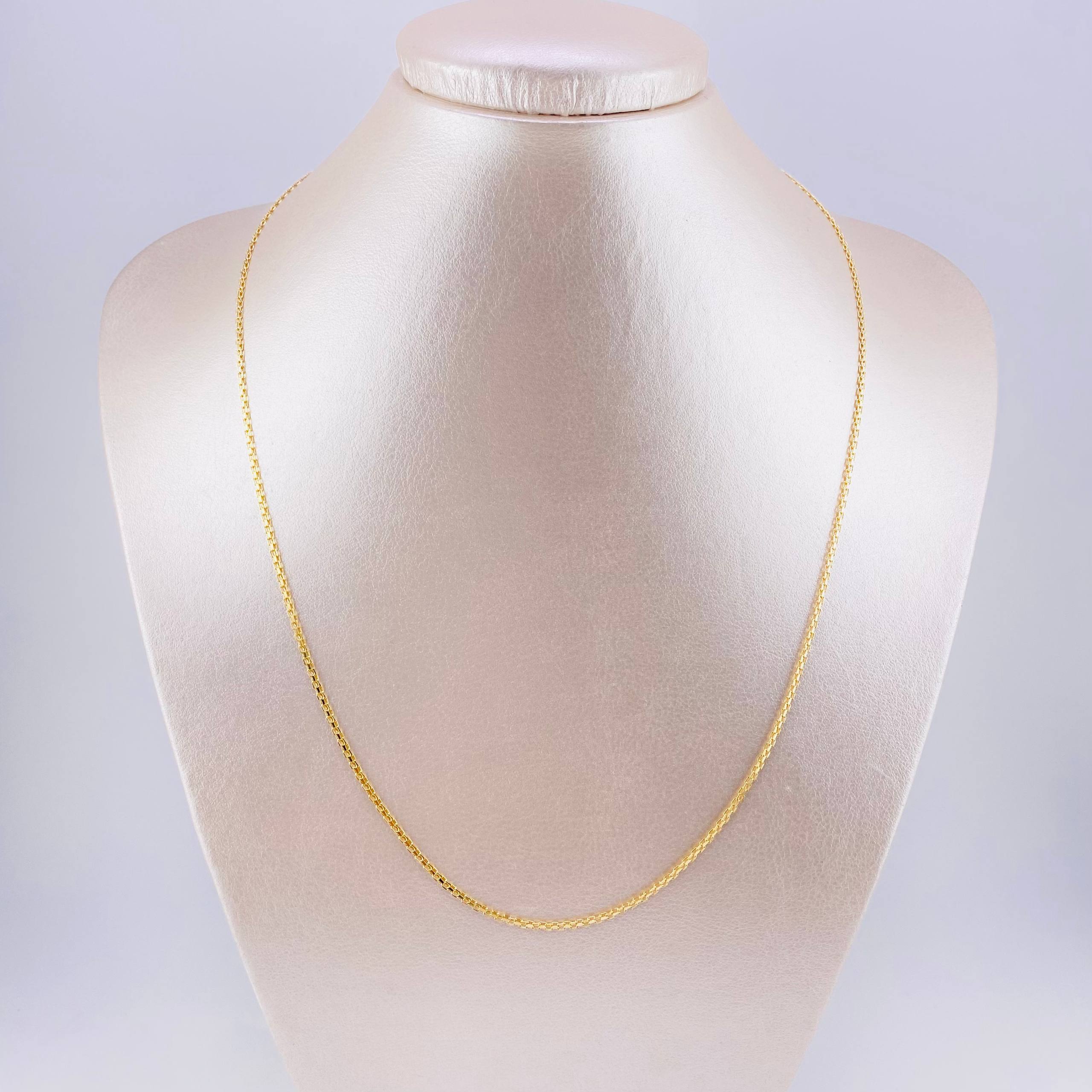 Cadena China 3g / 45.5cm / 2.15mm Oro Amarillo 18K