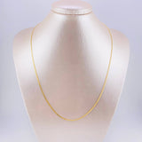Cadena China 3.3g / 50cm / 1.6mm Oro Amarillo 18K