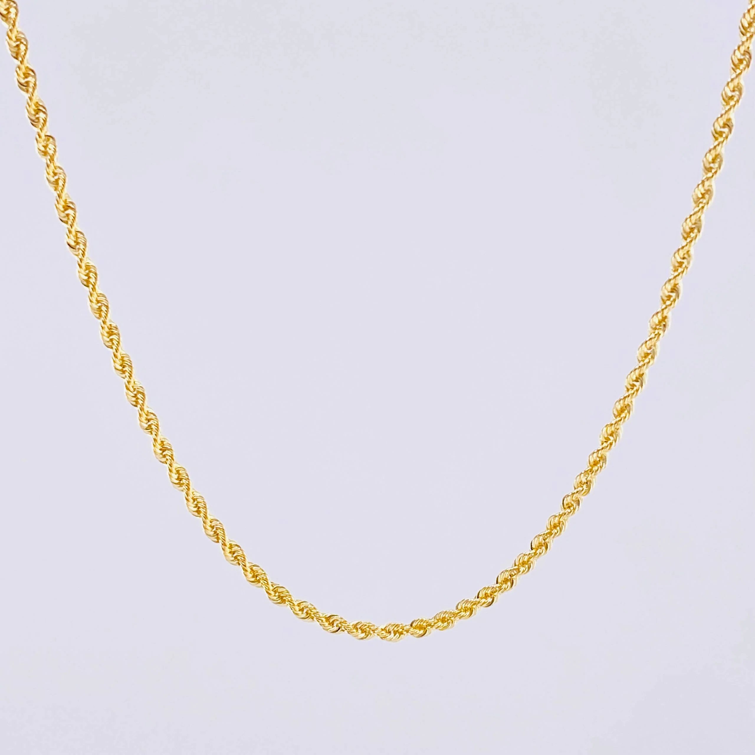 Cadena Lazo 2.7g / 50cm / 2.4mm Oro Amarillo 18K