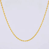 Cadena Lazo 2.7g / 50cm / 2.4mm Oro Amarillo 18K