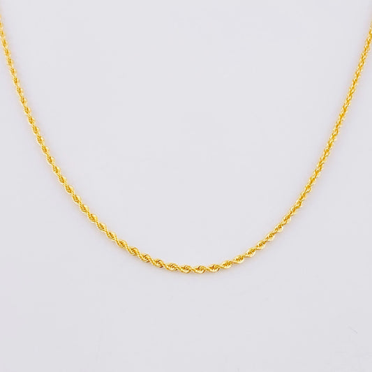 Cadena Lazo 0.85g / 45cm / 1.2mm Oro Amarillo 18K