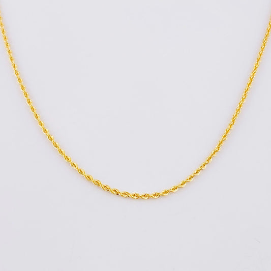 Cadena Lazo 0.85g / 45cm / 0.6mm Oro Amarillo 18K