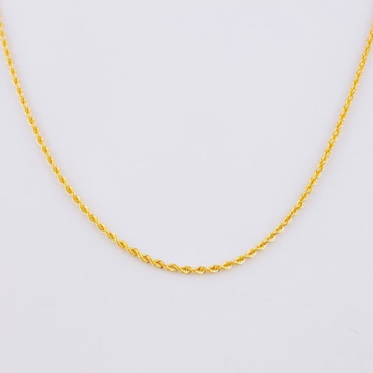 Cadena Lazo 2.05g / 61cm / 1.55mm Oro Amarillo 18K