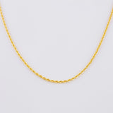 Cadena Lazo 1.1g / 60cm / 1.15mm Oro Amarillo 18K