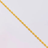 Cadena Lazo 0.85g / 45cm / 0.6mm Oro Amarillo 18K