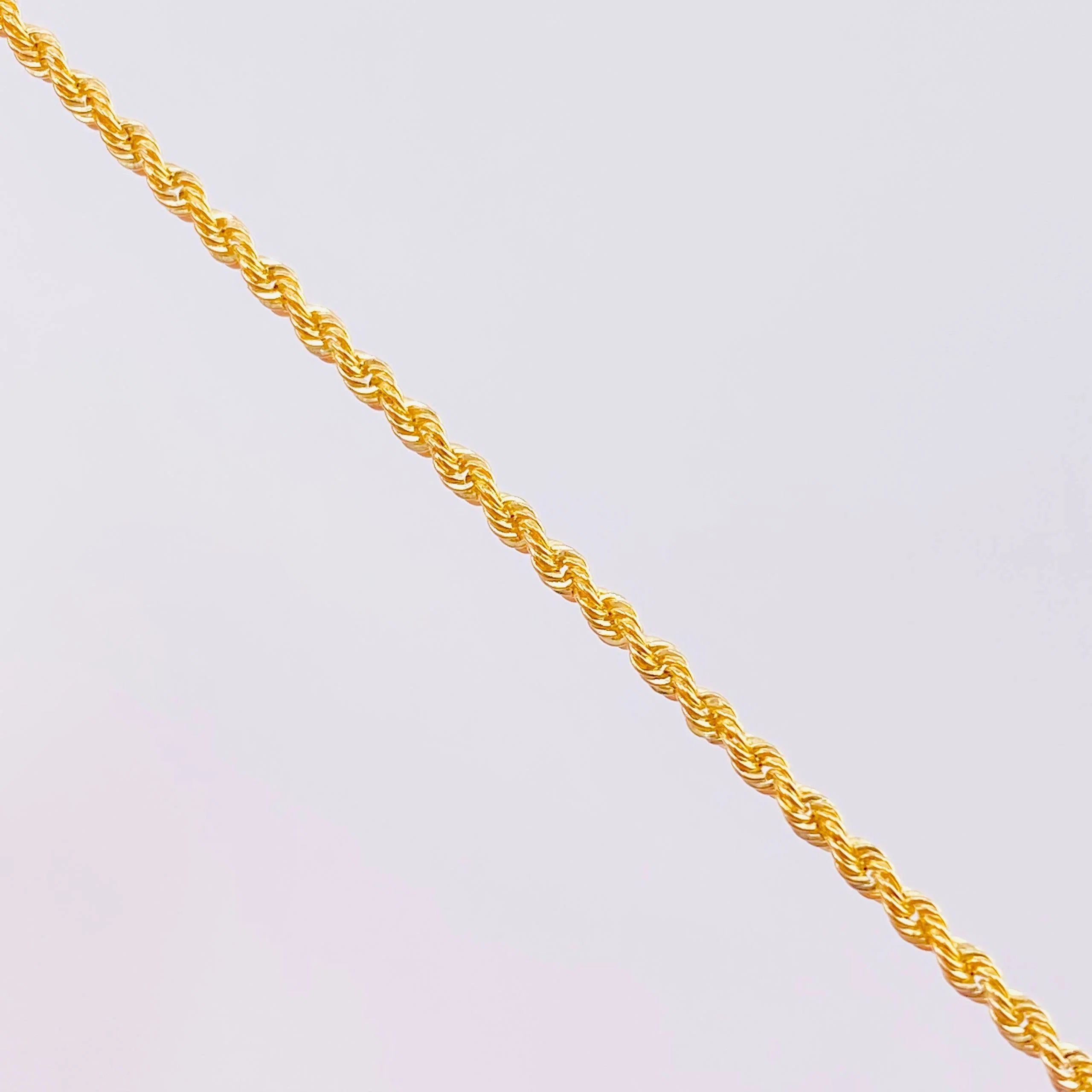 Cadena Lazo 2.7g / 50cm / 2.4mm Oro Amarillo 18K