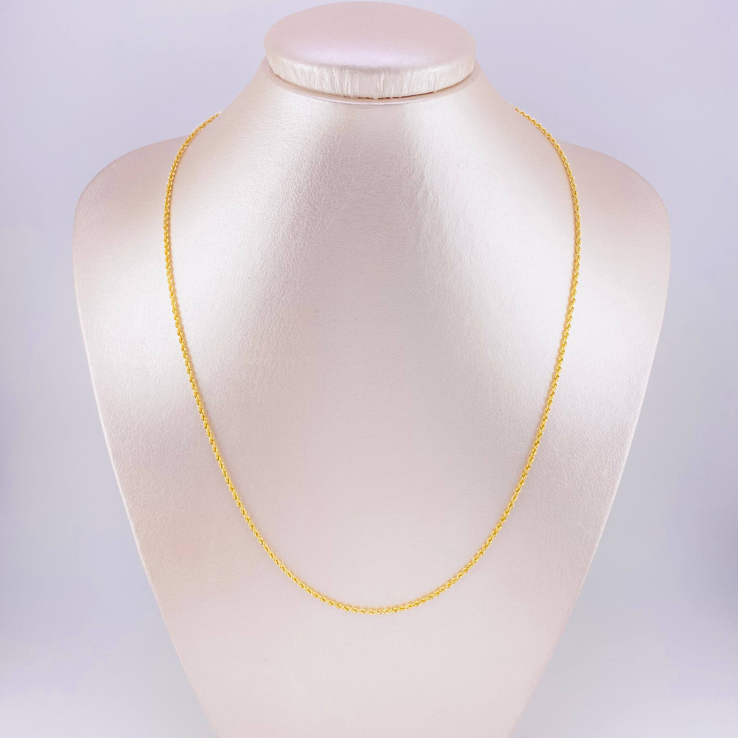 Cadena Lazo 2.6g / 50cm / 1.9mm Oro Amarillo 18K