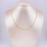 Cadena Lazo 2.7g / 50cm / 2.4mm Oro Amarillo 18K