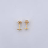 Topos Corona 0.55gr / Circones Blancos Oro Amarillo 18K $