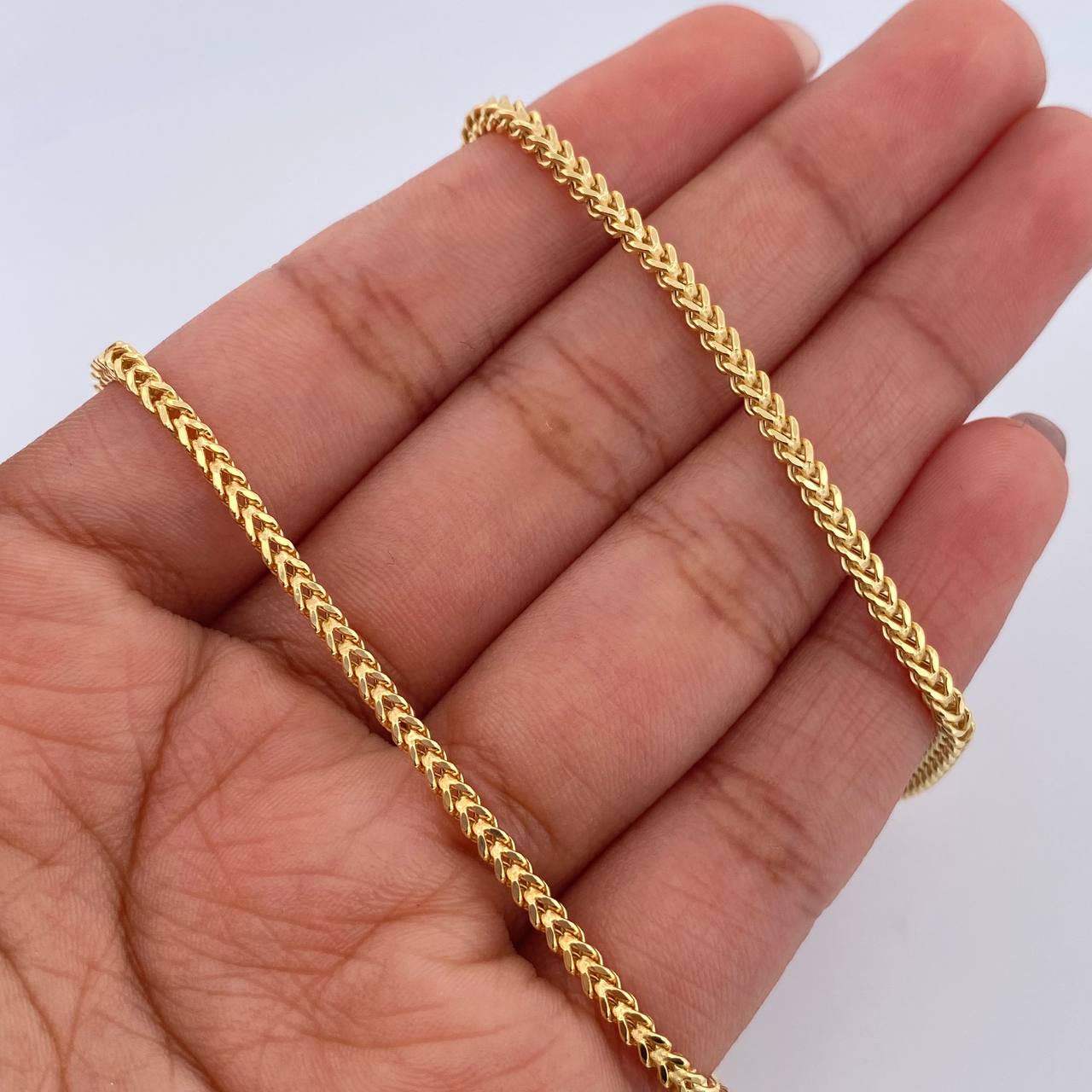 Cadena Franco 8.5gr / 60cm / 2mm Oro Amarillo +3 18K &