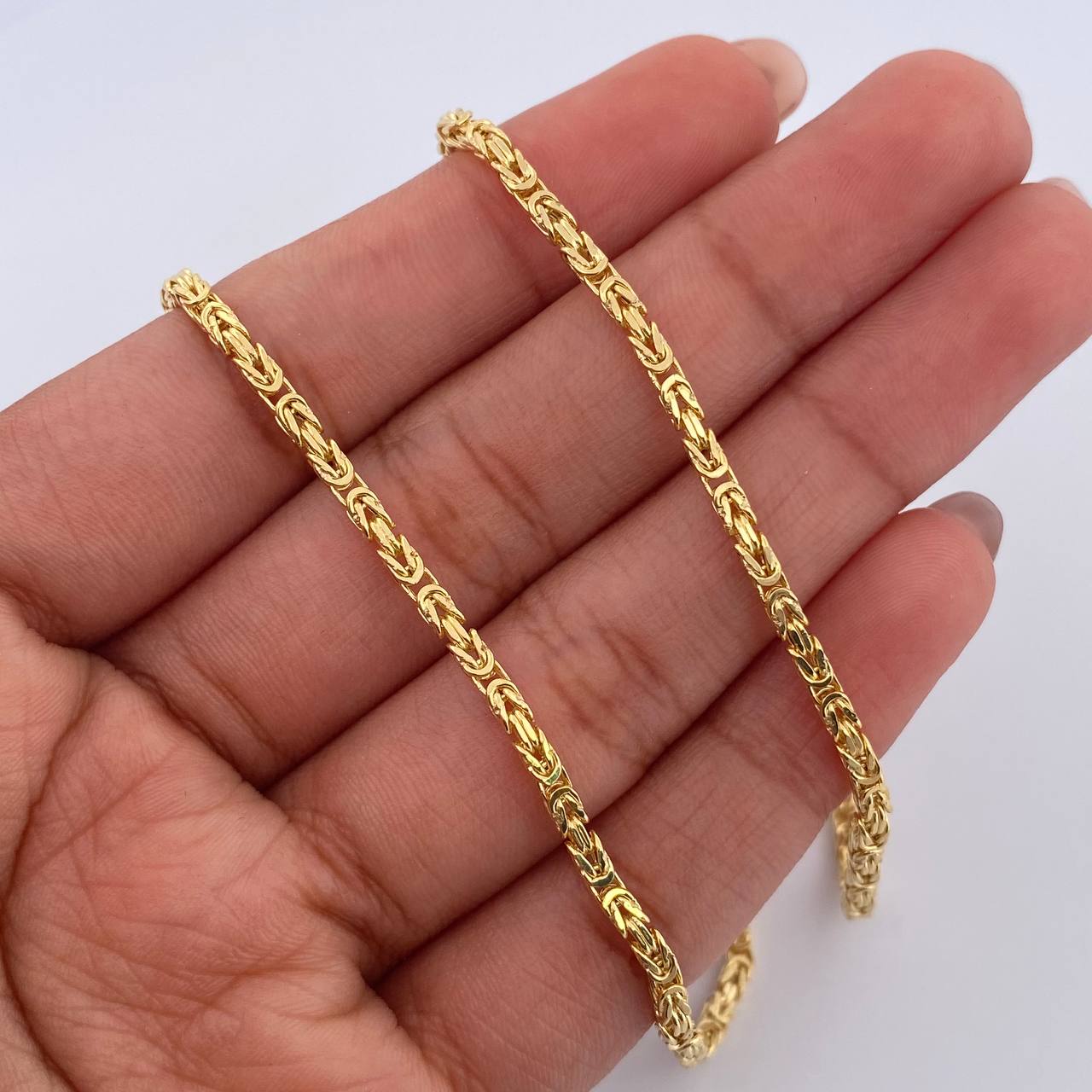 Cadena Peruana 8.3gr / 55.4cm / 2.1mm Oro Amarillo +3 18K &