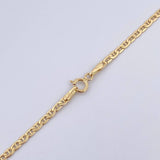 Cadena Escalera 2.85gr / 50.3cm / 2.1mm Oro Amarillo +3 18K &