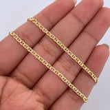 Cadena Escalera 2.95gr / 50.1cm / 2mm Oro Amarillo +3 18K &