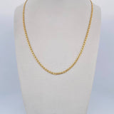 Cadena Escalera 2.95gr / 50.1cm / 2mm Oro Amarillo +3 18K &