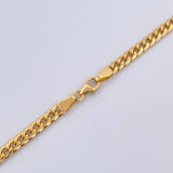Cadena Cubana 8.85gr / 55cm / 3.5mm Oro Amarillo +0 18K &