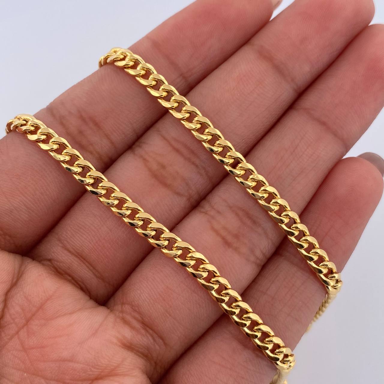 Cadena Cubana 8.85gr / 55cm / 3.5mm Oro Amarillo +0 18K &