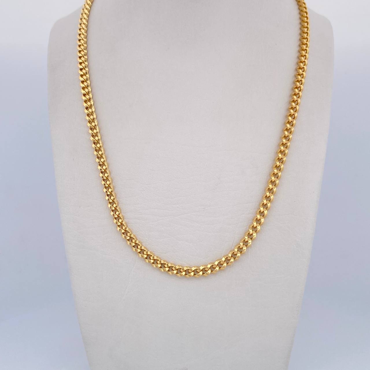 Cadena Cubana 11.25gr / 60cm / 3.7mm Oro Amarillo +0 18K &